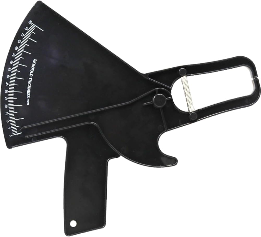 Körperfettmessgerät 80 Mm – 1 Stück – Schwarzes Abs – Präzise Körperfettanalyse – Fitness Und Gewichtsreduktion Für Männer Und Frauen – Messbereich Bis 80 Mm