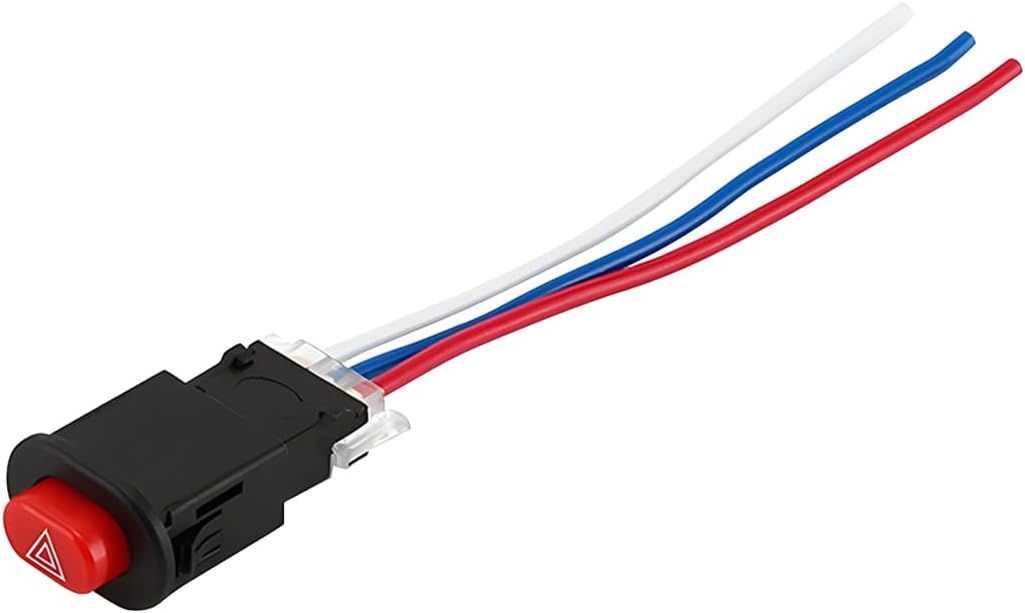 Warnblinkschalter Für Motorräder – 1 Stück – Schwarzer Kunststoff – Blinkerschalter – Universell Für Roller – 3,8 X 2,4 X 1,5 Cm