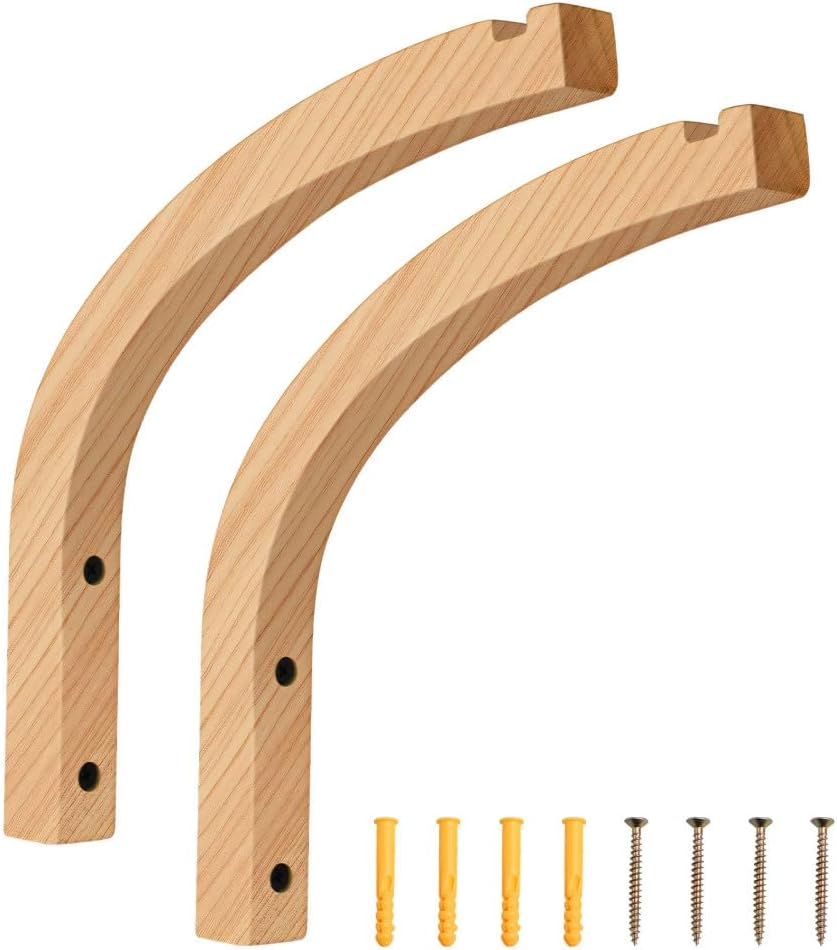 Wandhaken Aus Holz – 2er-set – Natürlich Und Robust – Aufhängehaken Für Pflanzen Und Dekoration – Für Drinnen Und Draußen – 23,3 X 22 Cm