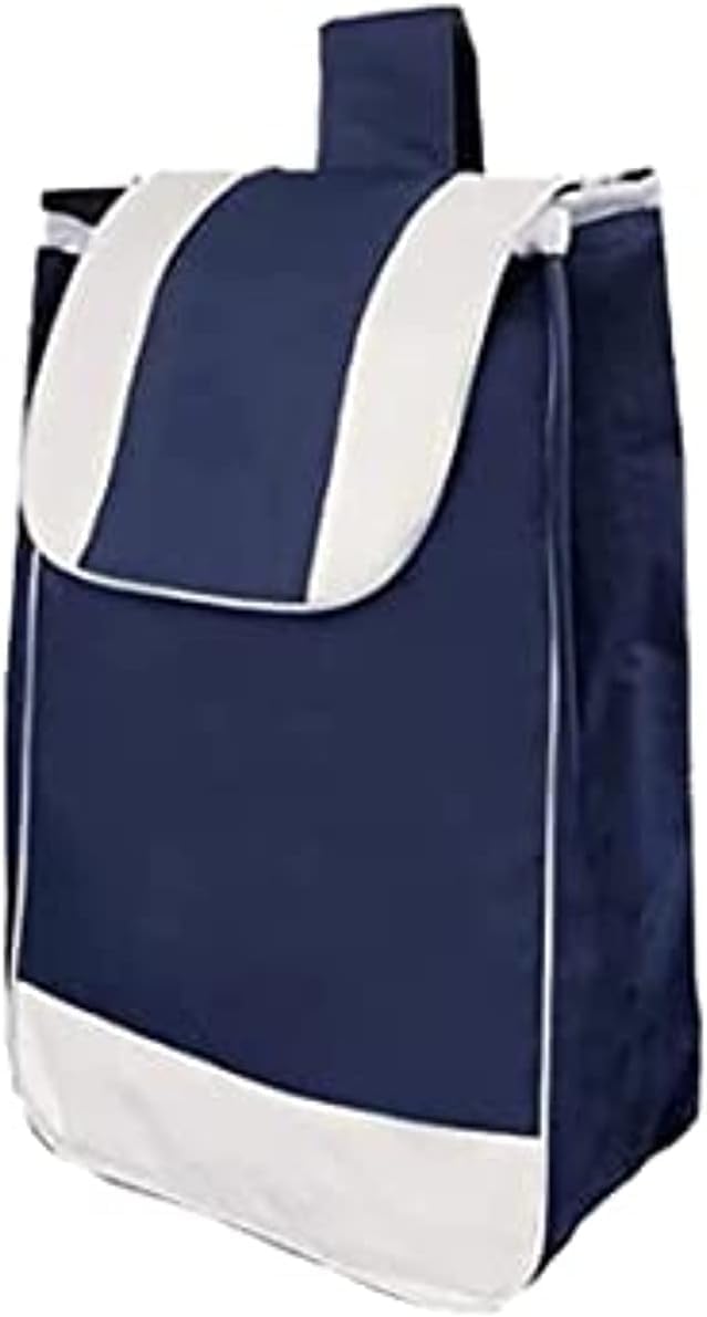 Ersatz-einkaufstasche Für Einkaufswagen – 1 Stück – Wasserdichtes, Blaues Oxford-gewebe – Robustes Einkaufsaccessoire – Kompatibel Mit Faltbaren Einkaufswagen – 56 X 32 X 20 Cm
