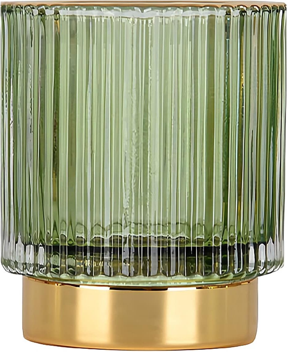 Make-up-pinselhalter – 1 Stück – Kunststoff Und Glas – Kosmetikaufbewahrung – Schminktisch Und Badezimmer – Grün