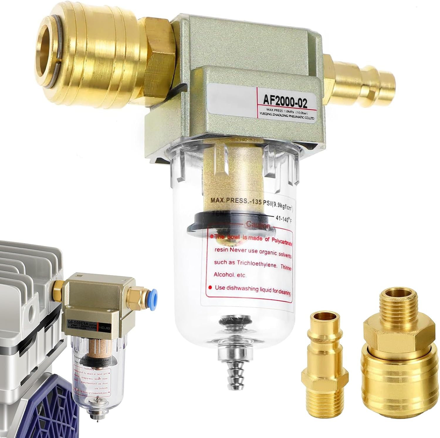 1/4" Kupfer-öl-/wasserabscheider - Druckluftfiltration - Für Industriekompressoren