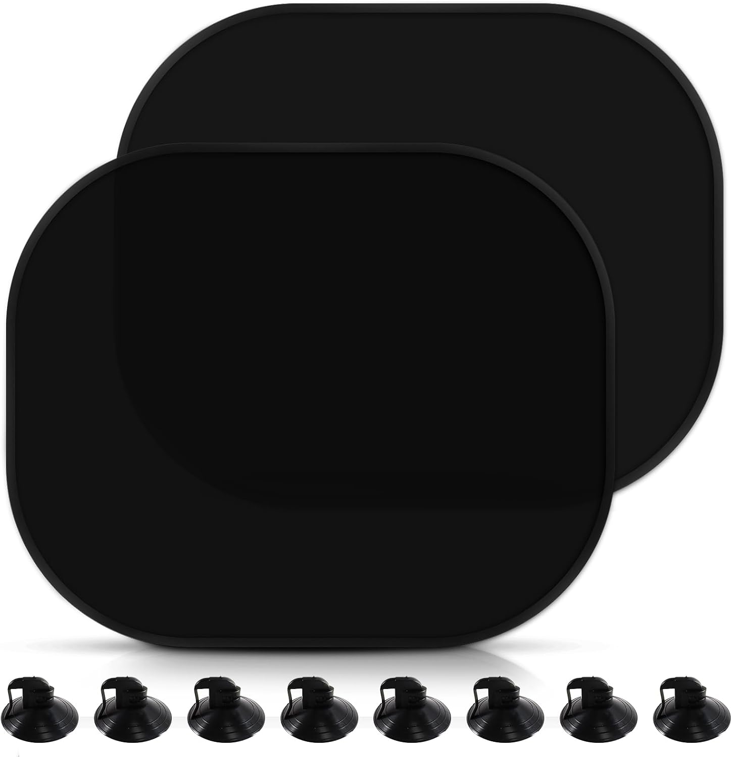 Sonnenschutzblenden Fürs Auto – 2 Stück – Schwarzes Netzgewebe – Uv-schutz – Für Babys Und Haustiere – 44 X 35 Cm