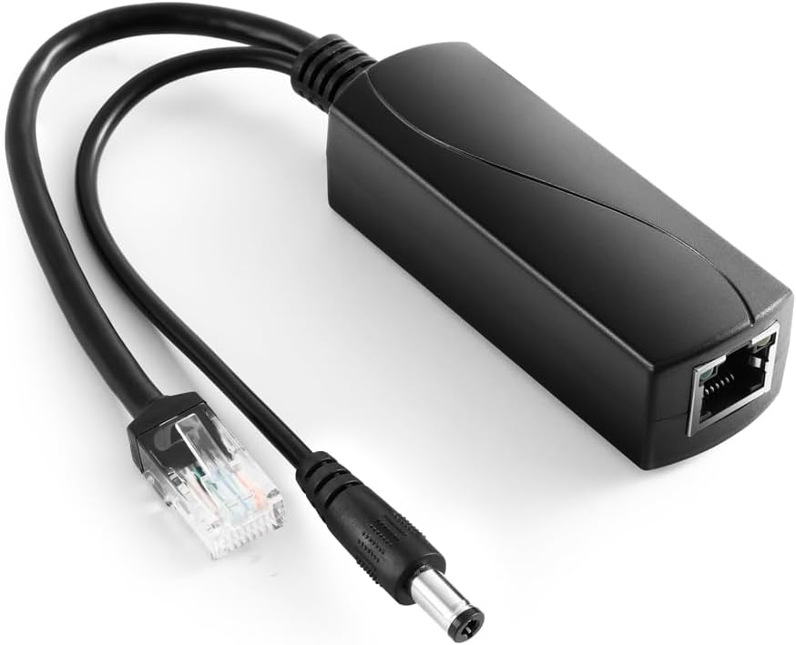 Gigabit-poe-splitter – 1 Stück – Metall – 48 V Auf 12 V, 2 A – Plug & Play – Für Ip-kameras
