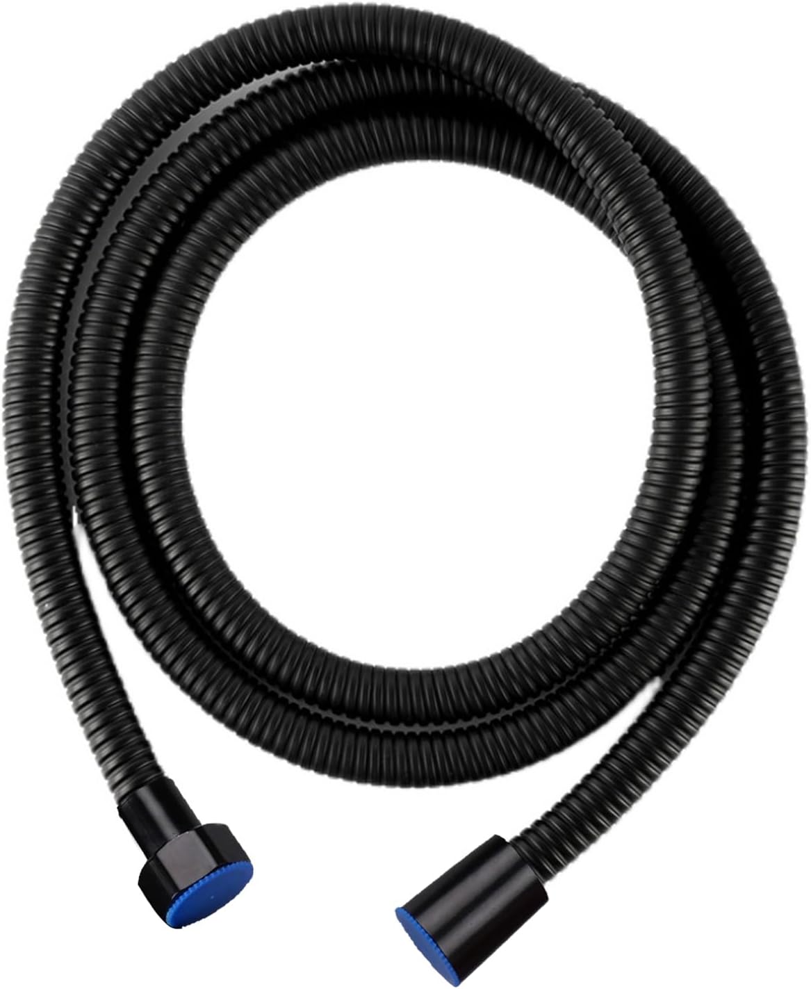 Duschschlauch – 1 Stück – Schwarzer Edelstahl – 2 Meter – Universell Für Bad Und Garten