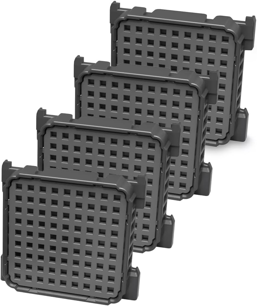 Aktivkohlefilter – 4er-pack – Für Liebherr-kühlschränke – Geruchsbeseitigung – 43 X 43 X 10 Mm