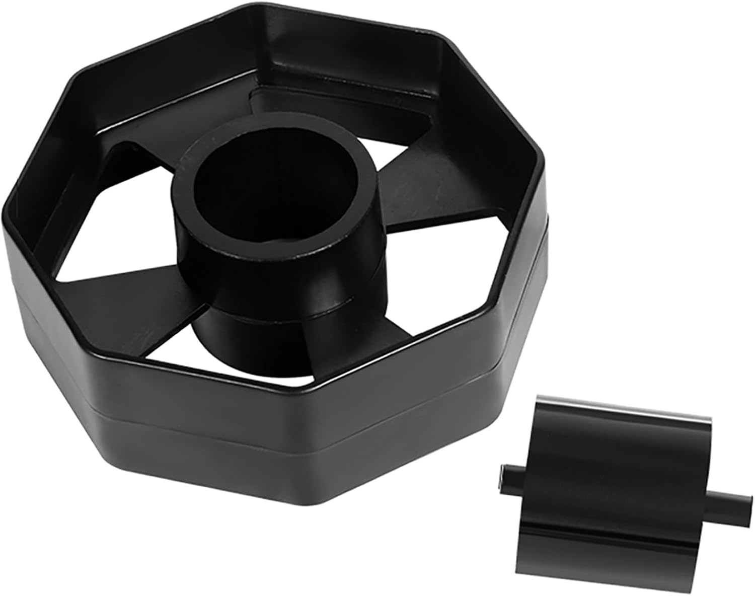 Abrollrolle Für Klebeband – 1 Stück – Schwarzer Kunststoff – Durchmesser 75 Mm – Für Büro, Schule, Geschäft – Breite 36 Mm