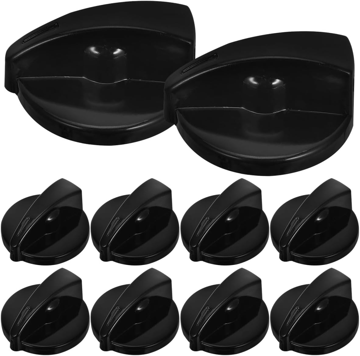 Set Mit 10 Lüfterknöpfen – Schwarzer Abs-drehschalter – Universelle Geschwindigkeitsregelung – Für Zuhause Und Büro – 3,2 X 3 X 1,5 Cm