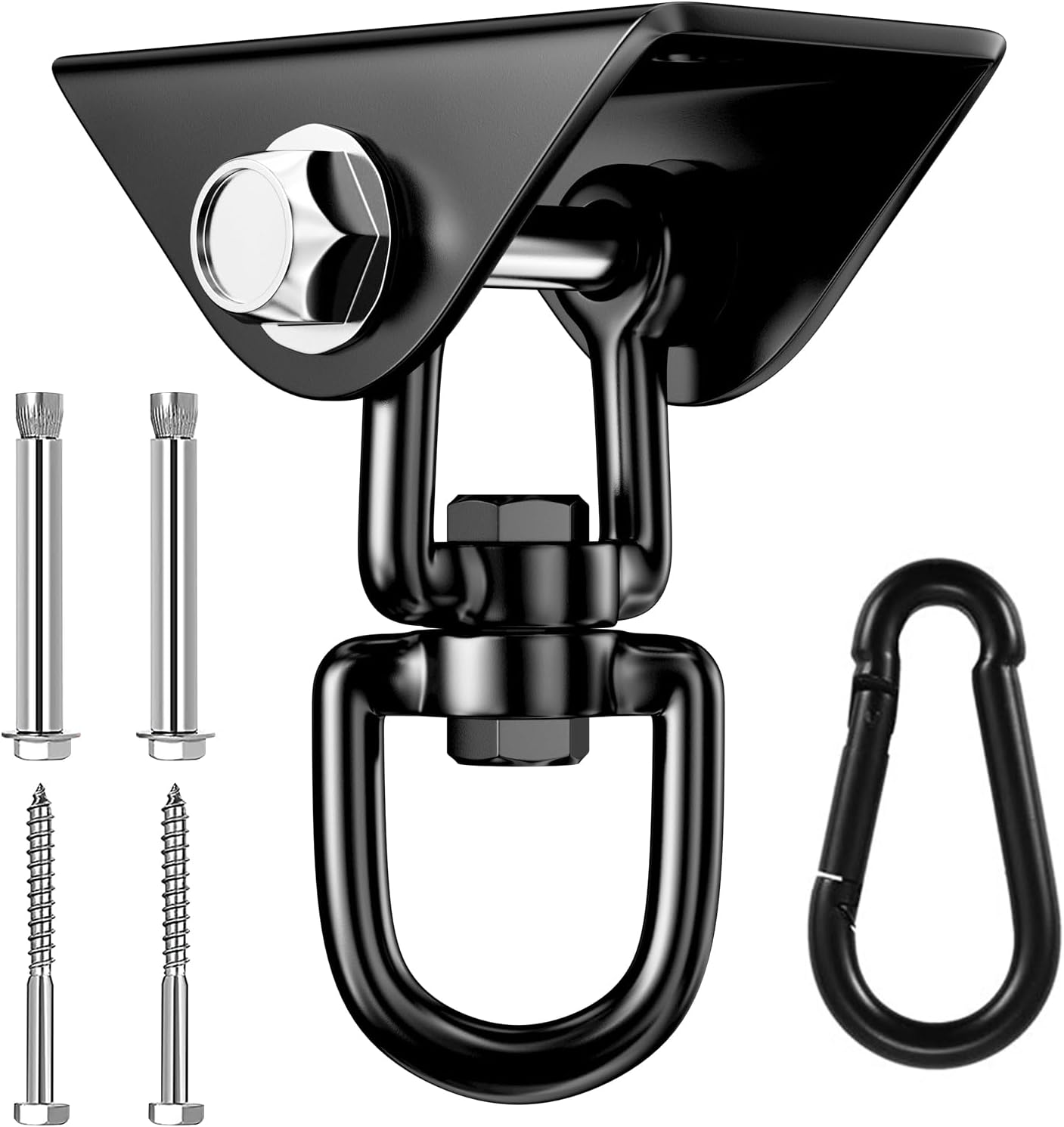 Deckenhaken Aus Edelstahl – 1 Stück – 360° Drehbar – Max. Traglast 450 Kg – Für Hängematte Und Boxsack – Wand- Oder Deckenmontage