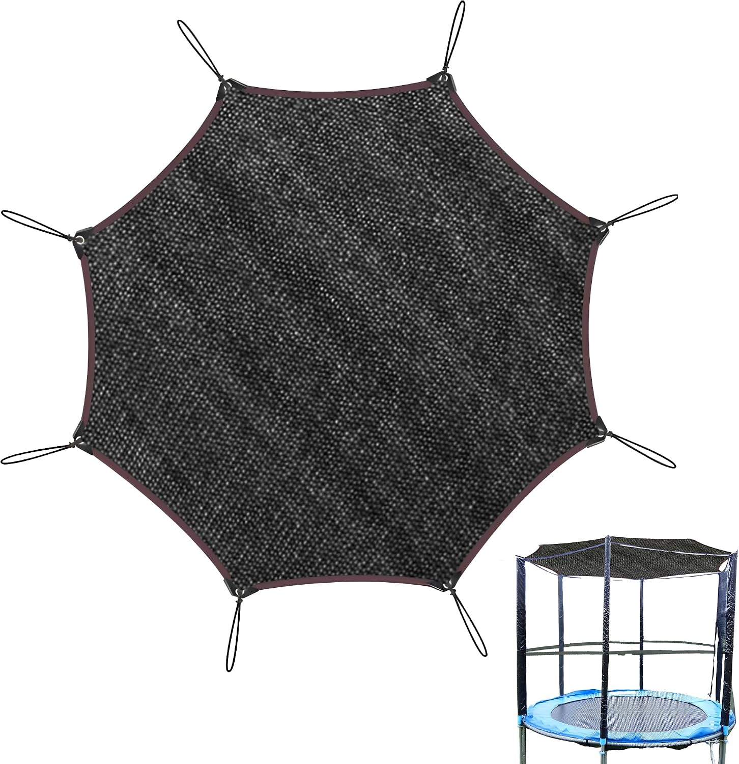 Sonnenschutz Für Trampolin – 1 Stück – Strapazierfähiges Polypropylen – Uv- Und Witterungsbeständig – Für Kinderspielplätze Im Freien – Ø 305 Cm