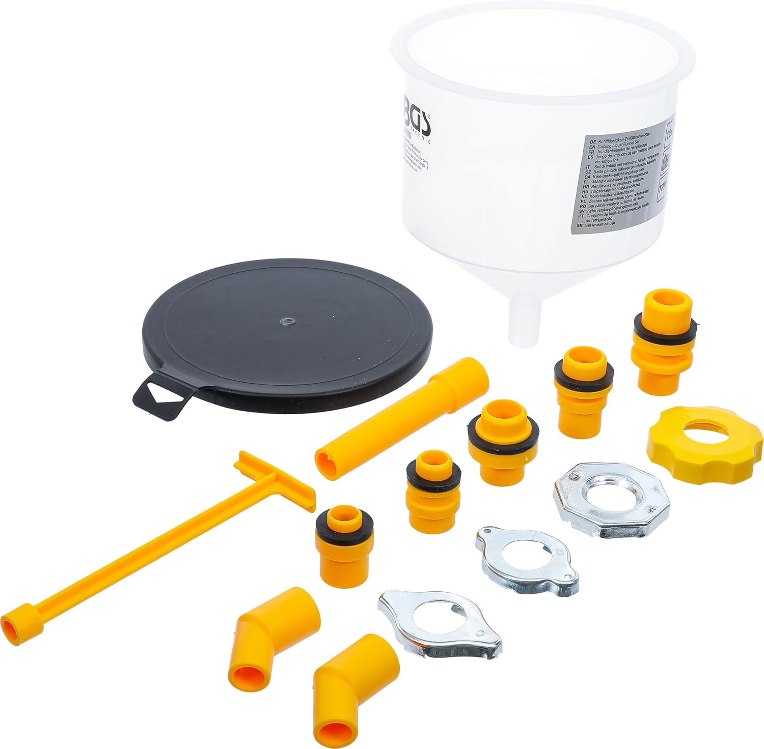 Einfülltrichter-set – 12-teilig – Transparentes Polypropylen – Blasenfrei Mit Skala – Für Die Autopflege – 1,6 L Fassungsvermögen