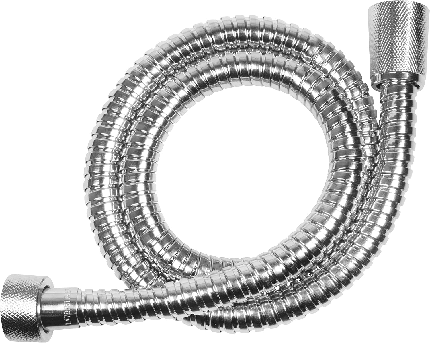 Duschschlauch – 1 Stück – Edelstahl – Chrom-finish – 5 Bar Druckbeständig – Badezimmer – 0,80 M