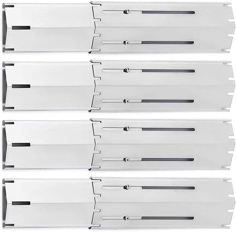 Hitzeverteiler – 4er-set – Edelstahl – Verstellbar Von 29,8 Bis 53,3 Cm – Für Universelle Gasgrills