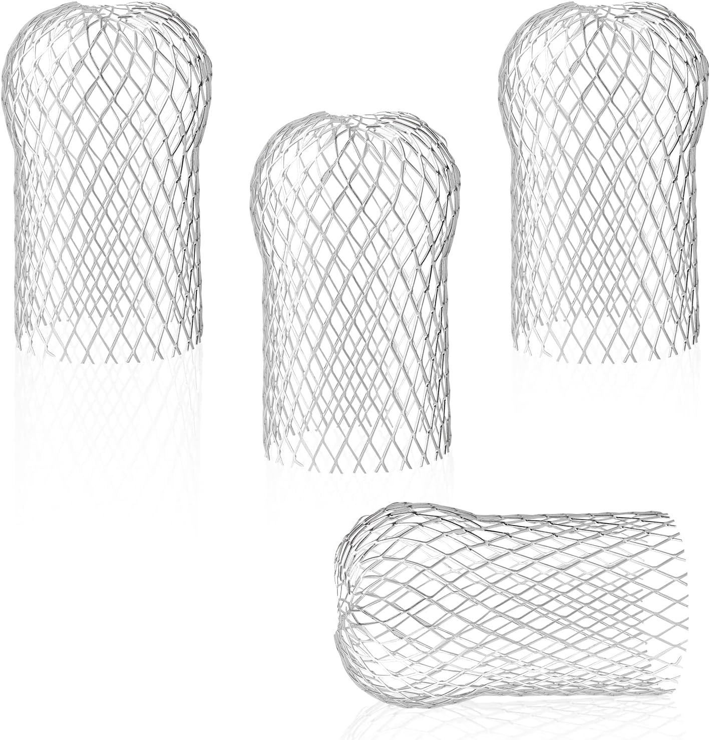 Aluminium-dachrinnenschutz – 4er-pack – Flexibler Laubfilter – Für Fallrohre