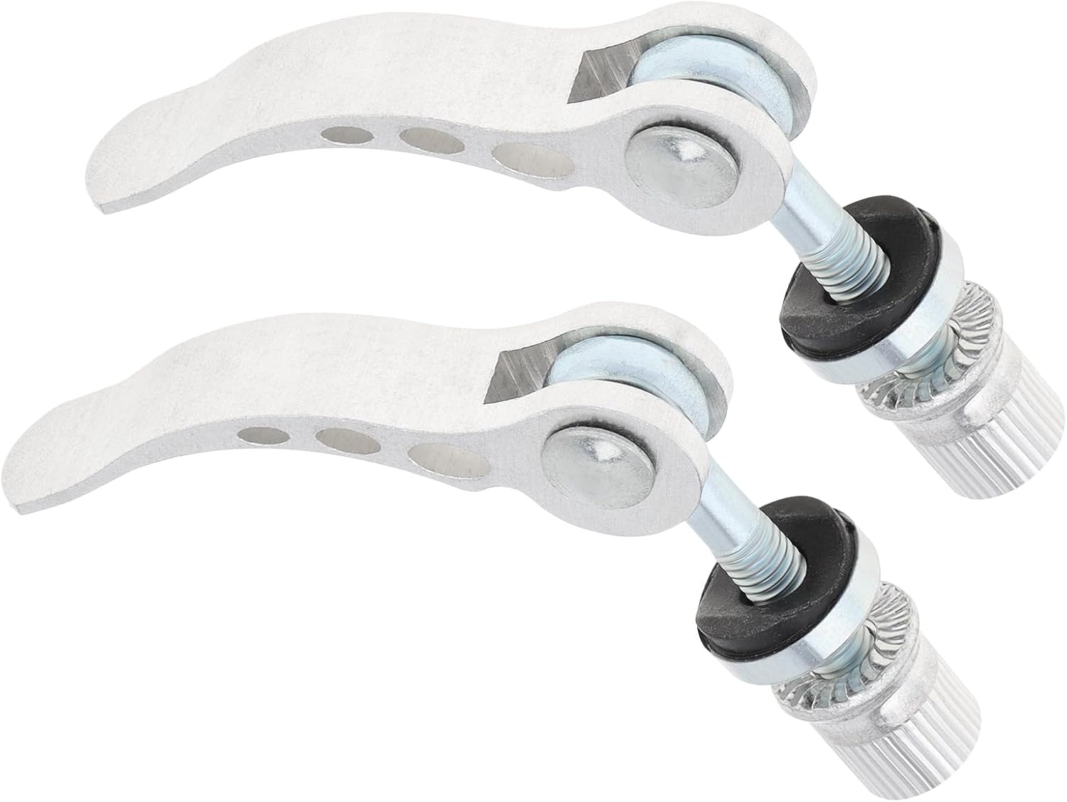 Schnellspannklemme – 2er-pack – Aluminium – M6-gewinde – Für Fahrrad- Und Maschinensättel – Silber