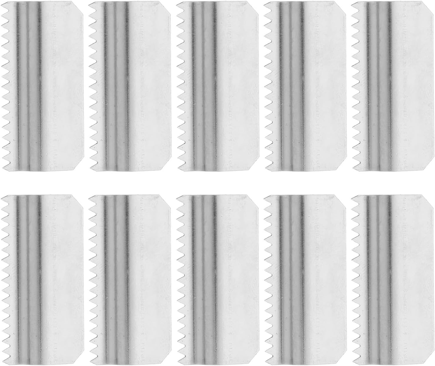 Ersatzklinge – 10er-pack – Eisen – Gezahnt – Für Klebebandabroller – Zuhause, Büro, Schule – 3,10 X 1,00 Cm