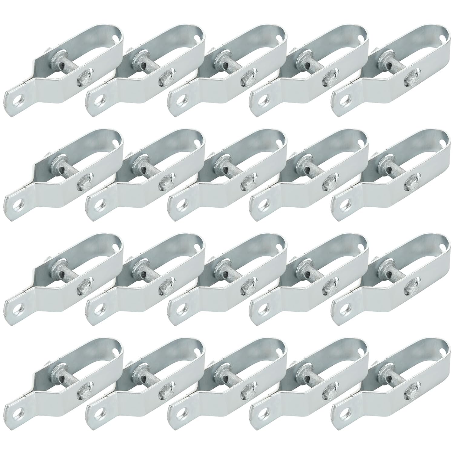 Zaunspanner – 20er-pack – Verzinkter Stahl – Draht- Und Kabelspannung – Garten, Bauernhof, Schuppen – 100 Mm Silber
