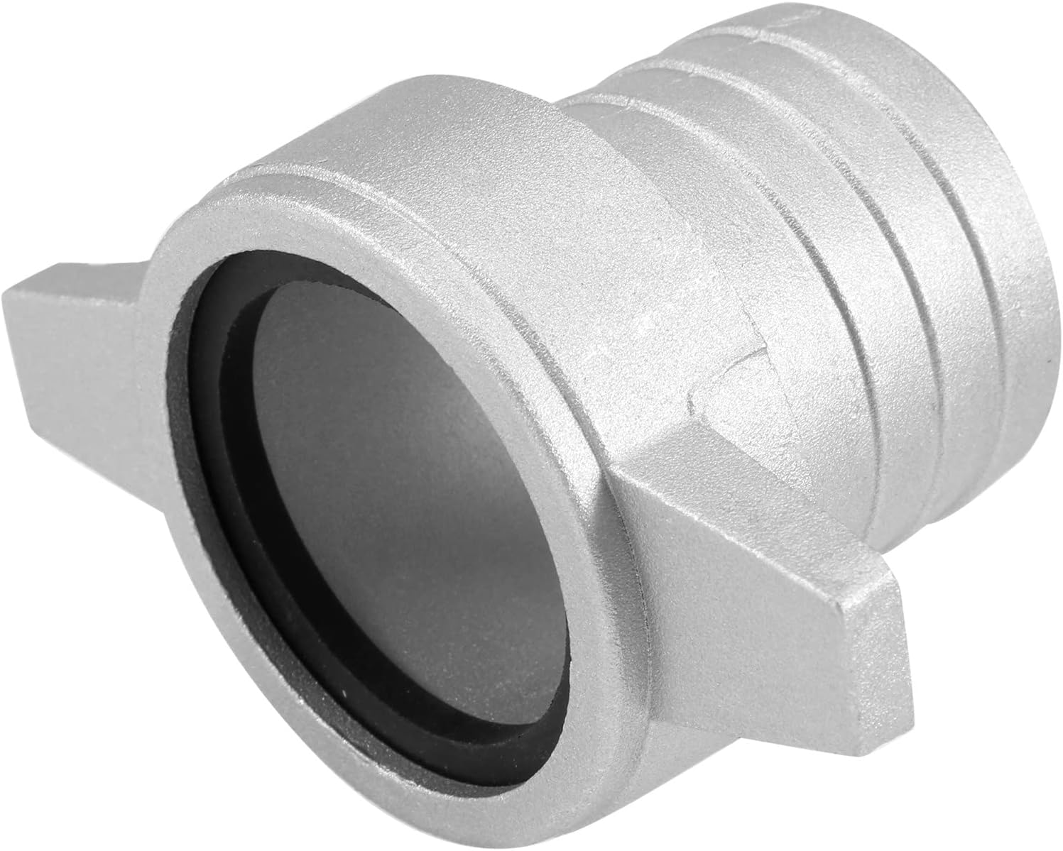 2-zoll-pumpenanschluss – 1 Stück – Silbernes Metall – Wasserdichte Verbindung Mit Dichtung – Für Hydrauliksysteme – 56 X 47 Mm