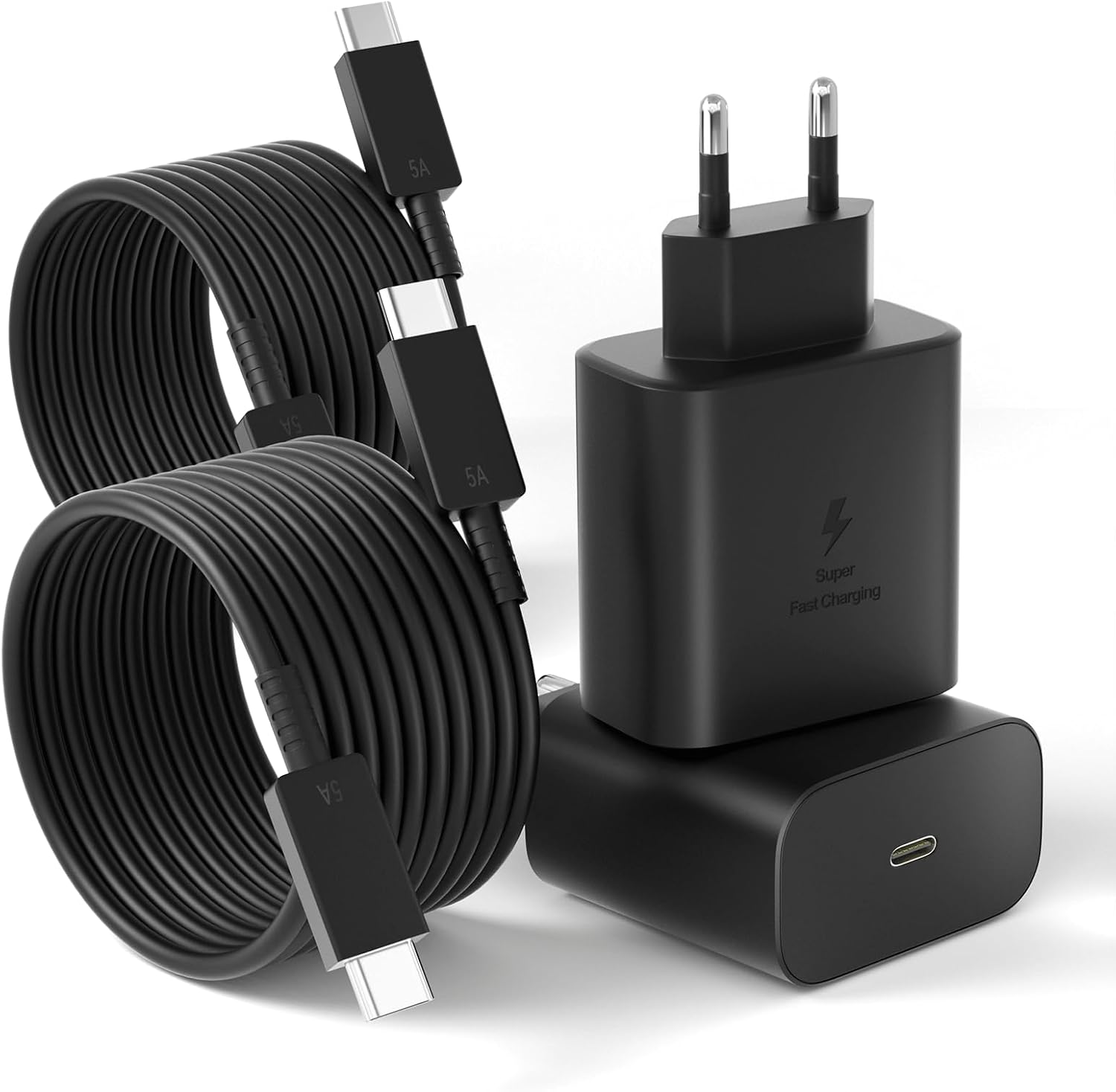 45-w-usb-c-ladegerät – 2er-pack – Schnellladeadapter – Inkl. 1,5 M Kabel – Für Galaxy S25, S24 Und S23