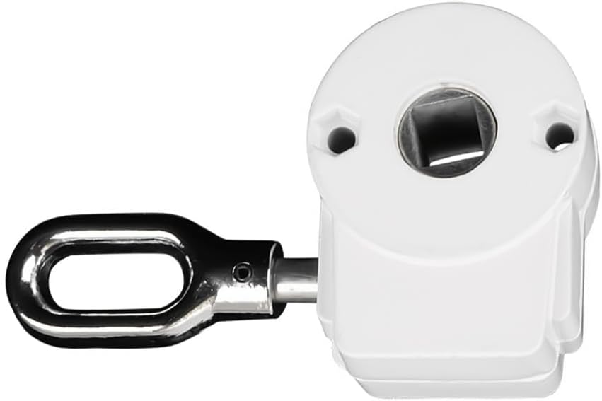Markisenwinde – 1-teilig – Weißes Aluminium – Präzise Kurbelverstellung – Für Wohnwagen Und Terrasse – 82 X 61 Mm