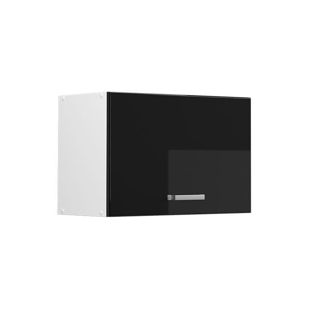 Vicco - Hängeschrank R-line, Schwarz Hochglanz, 60 Cm Mit Lifttür