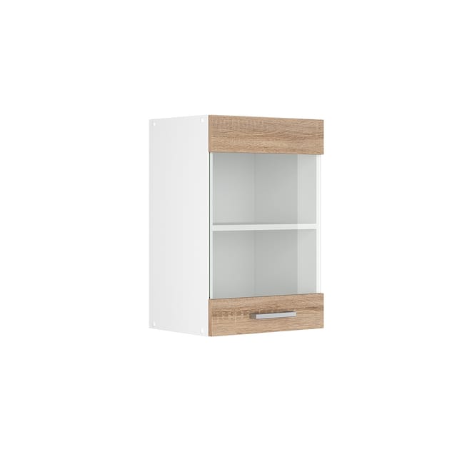 Vicco - Hängeschrank R-line, Sonoma, 40 Cm Mit Glastür