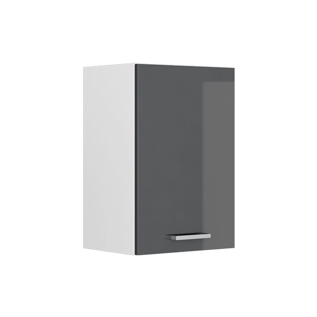 Vicco - Hängeschrank R-line, Anthrazit Hochglanz, 40 Cm Mit Offenen Regalen