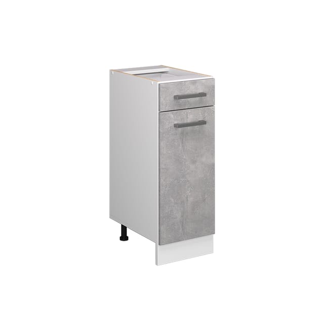 Vicco - Unterschrank R-line, Beton, 30 Cm Mit Schublade, Ohne Arbeitsplatte
