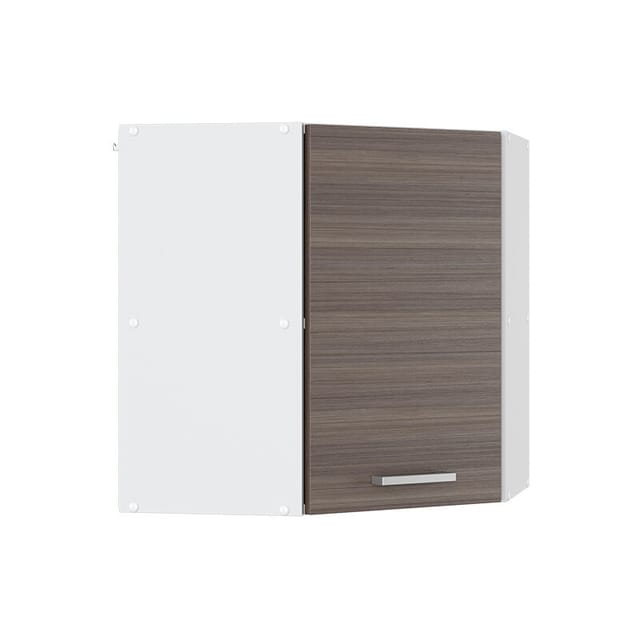 Vicco - Hängeschrank R-line, Grau, 57 Cm Eckhängeschrank Mit Tür