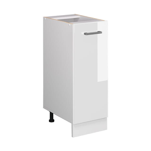 Unterschrank R-line, Weiß Hochglanz, 30 Cm Mit Tür, Ohne Arbeitsplatte Vicco