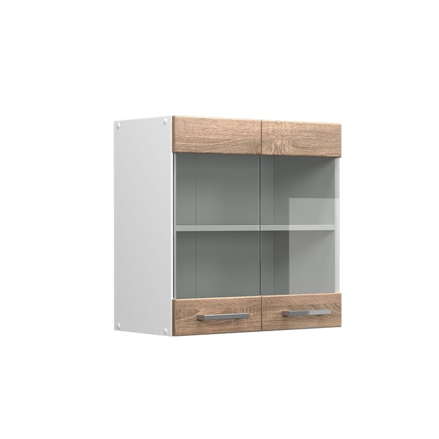 Vicco - Hängeschrank R-line, Sonoma, 60 Cm Mit Glastüren