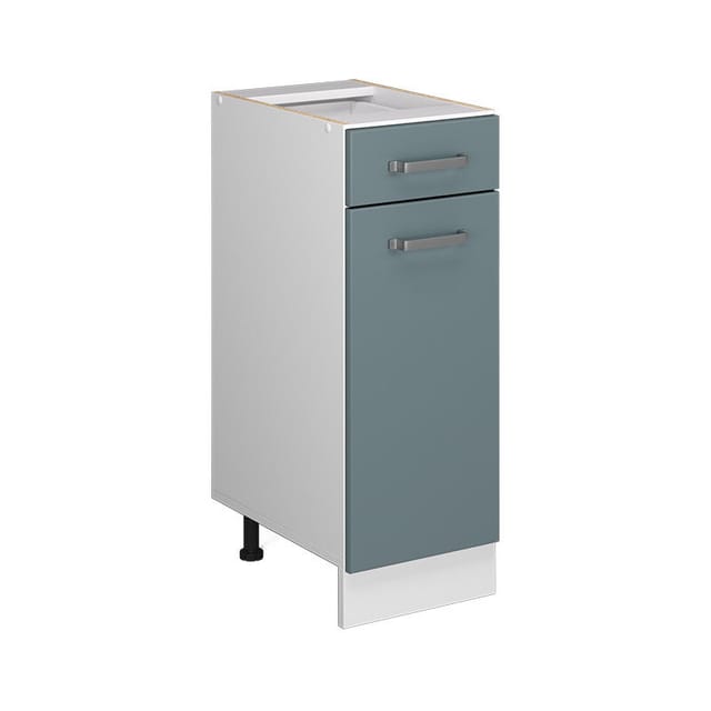 Vicco - Unterschrank R-line, Blau-grau, 30 Cm Mit Schublade, Ohne Arbeitsplatte