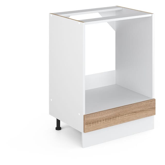 Vicco - Unterschrank R-line, Sonoma, 60 Cm Mit Großnische, Ohne Arbeitsplatte