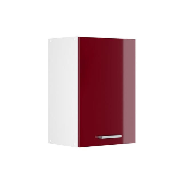 Hängeschrank R-line, Bordeaux Hochglanz, 40 Cm Mit Offenen Regalen, Vicco