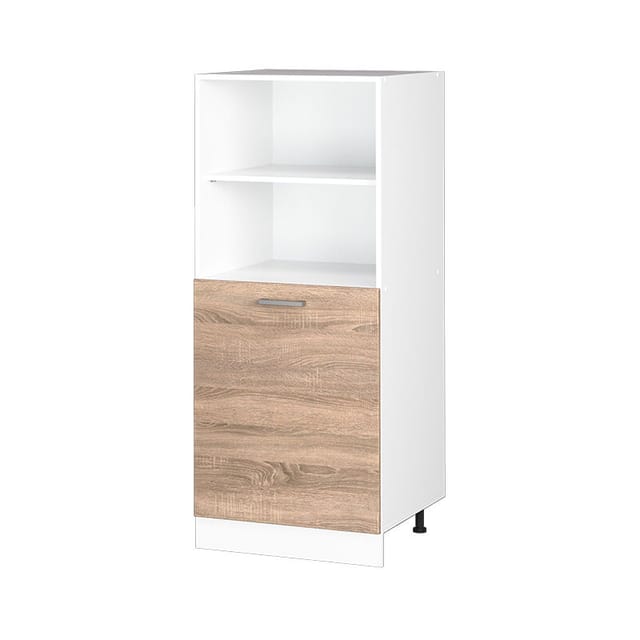 Vicco - Hochschrank R-line, Sonoma, 60 Cm Mit Offenen Regalen, Und Tür