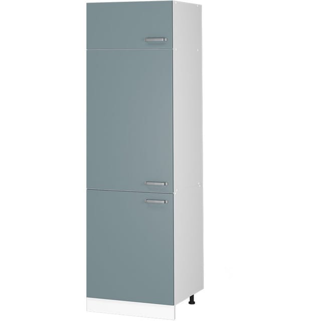 Hochschrank R-line, Blau-grau, 60 Cm Mit Türen Vicco