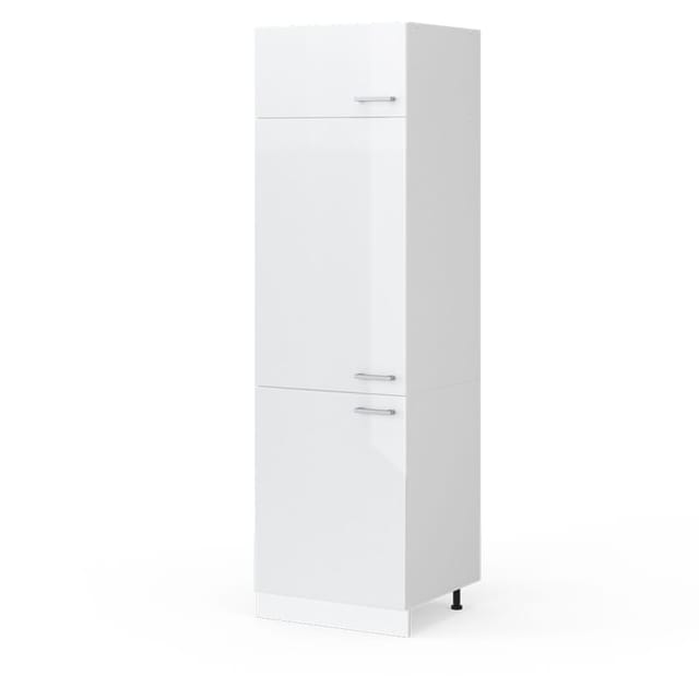 Vicco - Hochschrank R-line, Weiß Hochglanz, 60 Cm Mit Türen