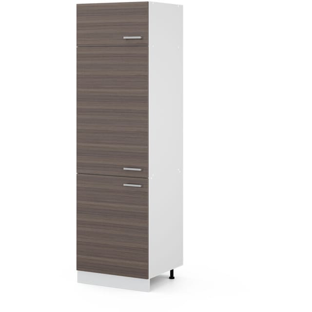 Hochschrank R-line, Grau, 60 Cm Mit Türen Vicco