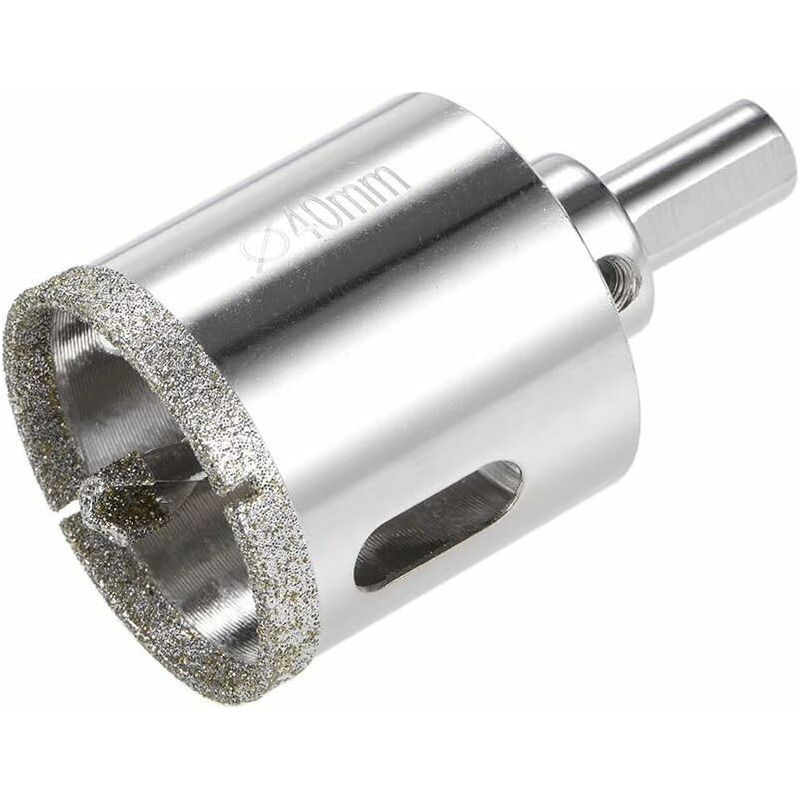 Foret Diamant Pour Scie Cloche Verre/céramique 40 Mm Avec Foret Central De Centrage, Idéal Pour Carrelage Et Porcelaine