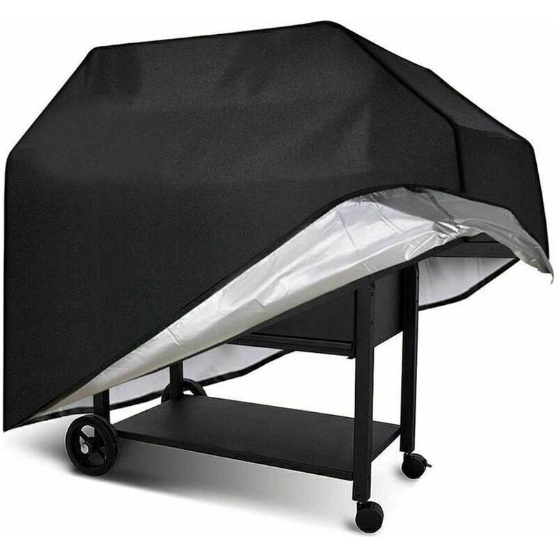 Housse Barbecue Rectangulaire L-170 X 61 X 117cm Bche De Protection Bbq Résistante 210d Oxford Couverture De Grill Imperméable Antipoussière Anti-uv Anti-vieillissement