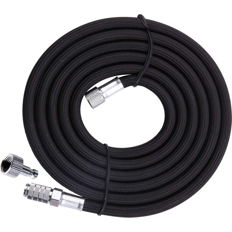 Tuyau Aérographe 3 Mètres Bd-30 Avec Raccords 1/8 Standard Aux Deux Extrémités Avec Déconnecteur Rapide