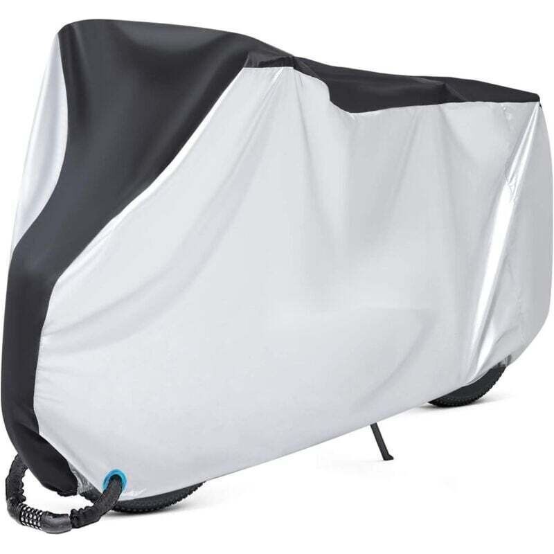 Housse Velo, 210d Oxford Housse De Vélo Extérieure (xl,200x70x110cm) Anti Poussière Pluie Uv Neige Pour Vtt Et Vélo De Route Montagne