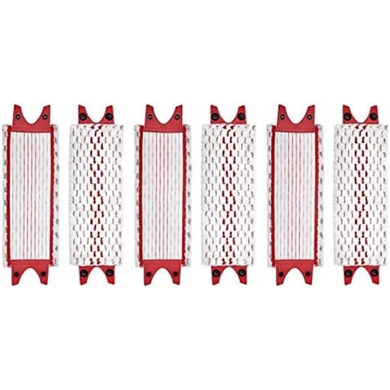 Lot De 6 Serpillières En Microfibre Lavables En Machine Pour Nettoyage Sols Durs Compatible Avec Vileda Ultramax