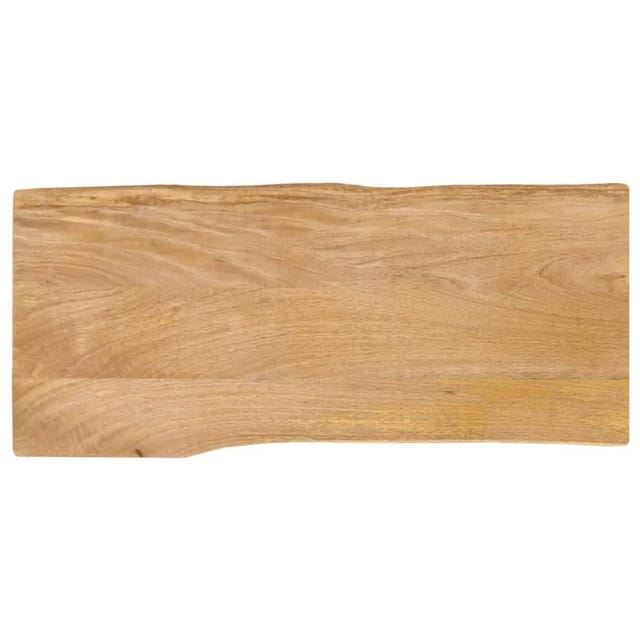 Tischplatte Mit Baumkante 80x40x3,8 Cm Massivholz Mango Vidaxl