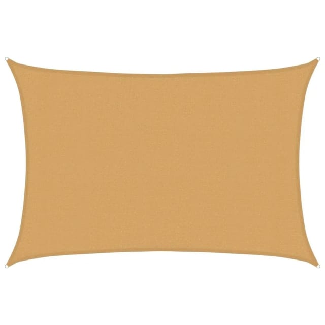Sonnensegel 160 G/m² Rechteckig Sandfarben 3x4,5 M Hdpe Vidaxl