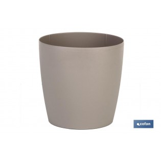 Pack Mit 12 Einheiten Camelia Blumentöpfe Cremefarben 18x17,8cm