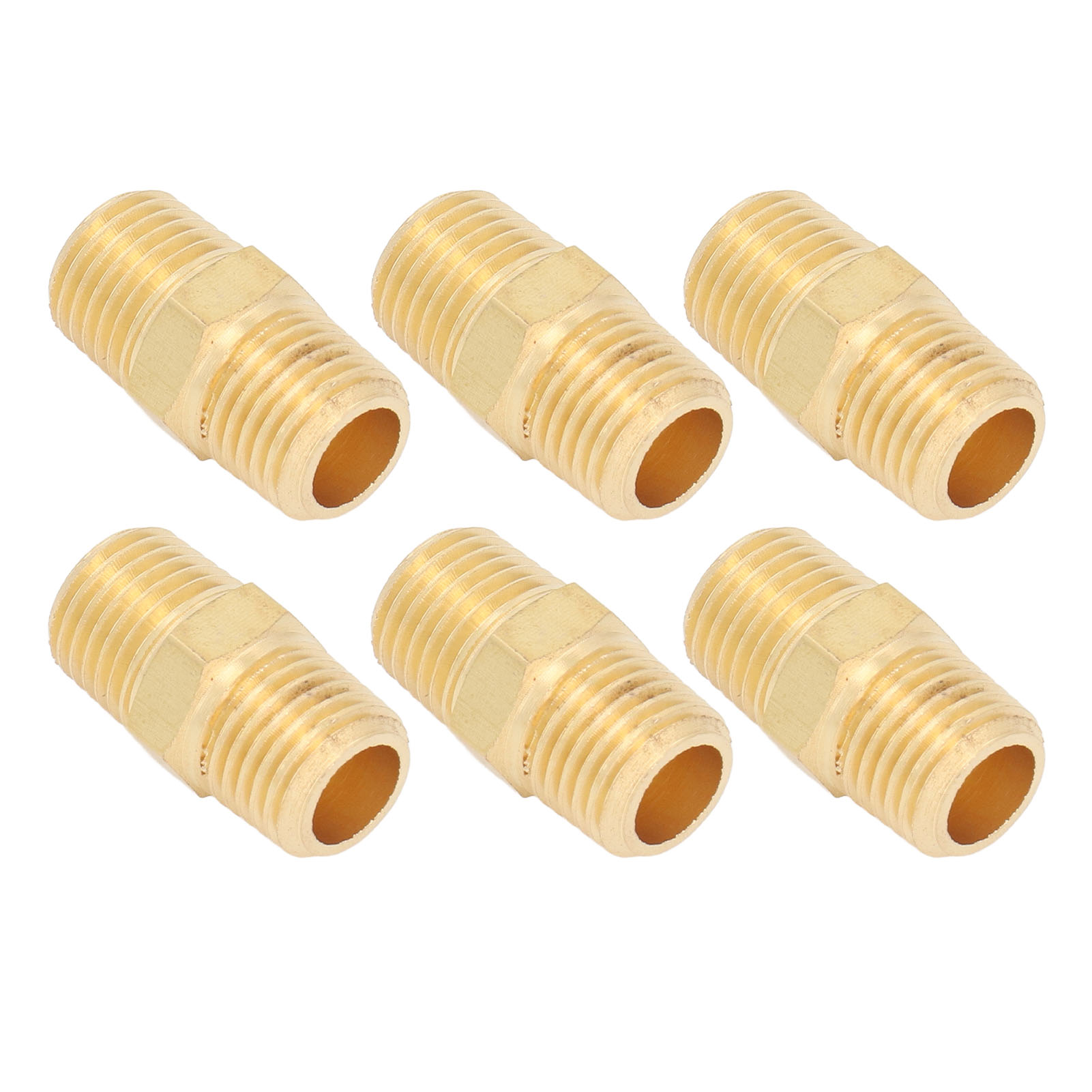 Packung Mit 20 Messing-schlauchverschraubungen (1/4" Auf 1/4" Npt-außengewinde), Adapter Für Wasser, Gas, Öl Und Kraftstoff