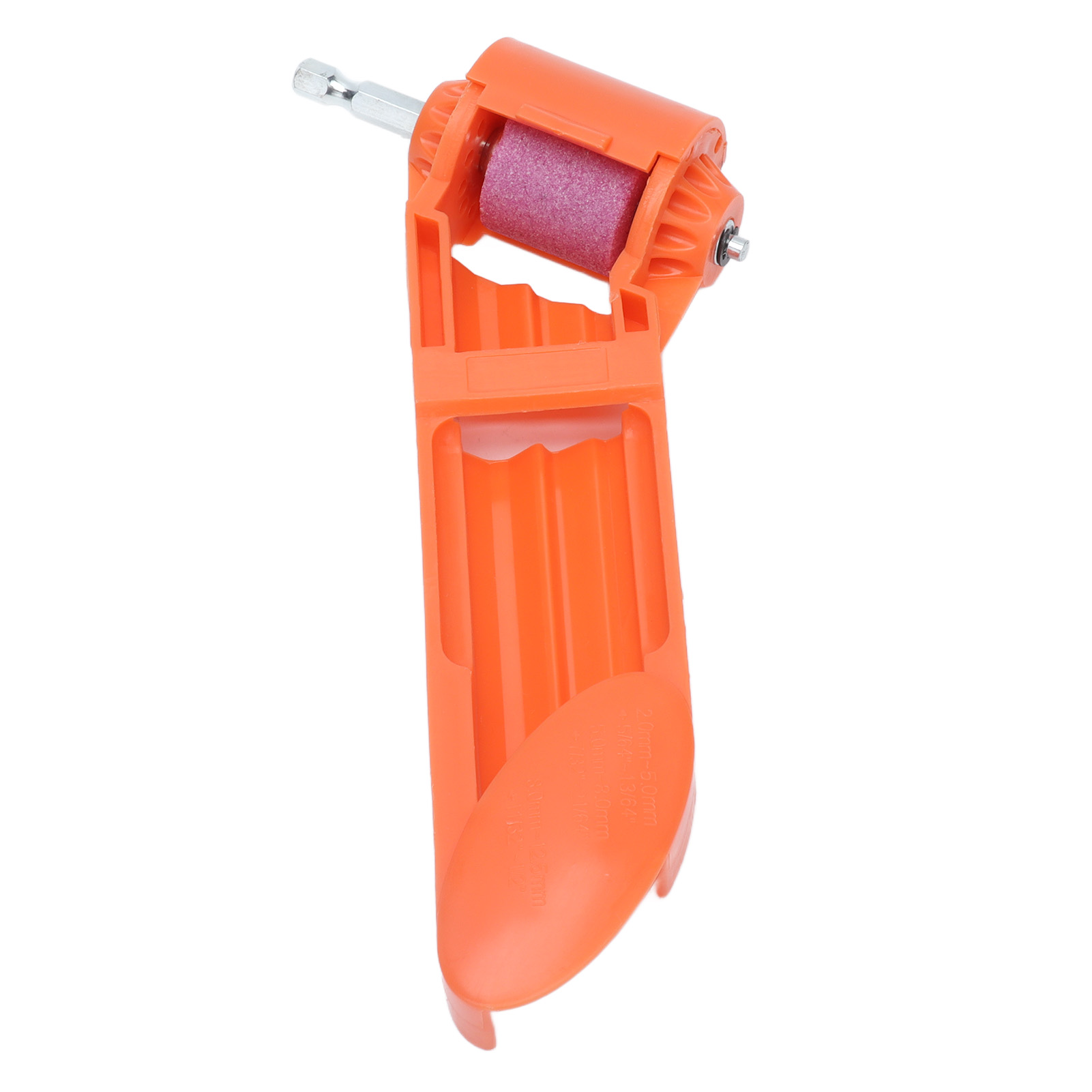 Tragbarer Bohrerschärfer Für Elektrische Bohrmaschinen, Braune Korund-schleifscheibe, Schärfwerkzeug 2,0–12,5 Mm, Orange