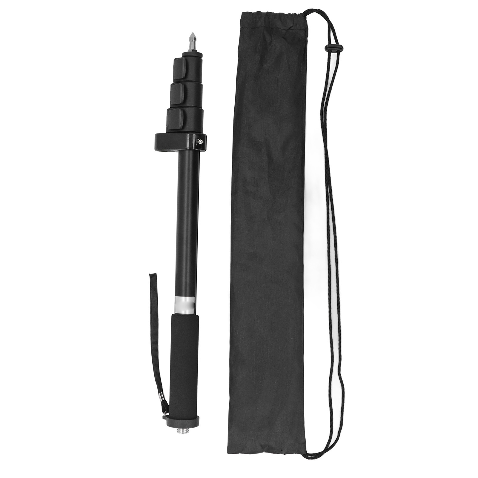 Teleskopierbares Vermessungsstativ Aus Aluminiumlegierung, Faltbar, Professionelles Einbeinstativ Für Messungen, Kartierung, Gps Rtk, 1,5 M, Mit Tasche
