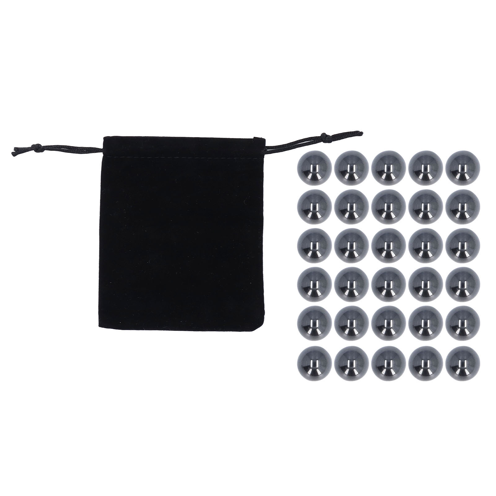 30 Stück Kugelförmige Magnete Ø 16 Mm, Vielseitig Einsetzbar, Tragbar, Anti-stress-spielzeug, Schreibtischspielzeug, Inklusive Aufbewahrungsbeutel